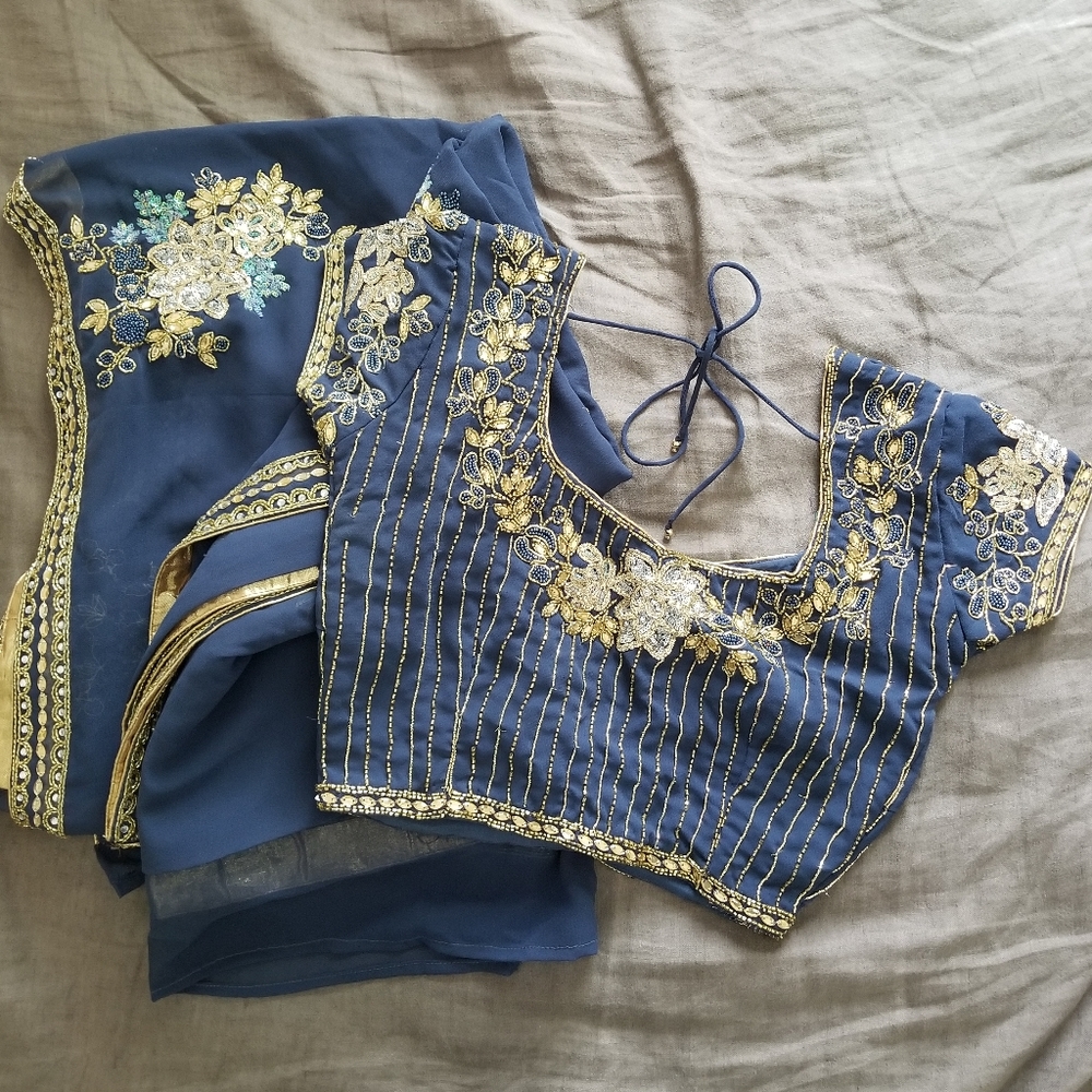 Light Blue Saree